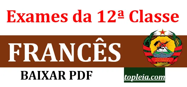 Coleção Exames de Francês 12ª classe em PDF – Todos Anos