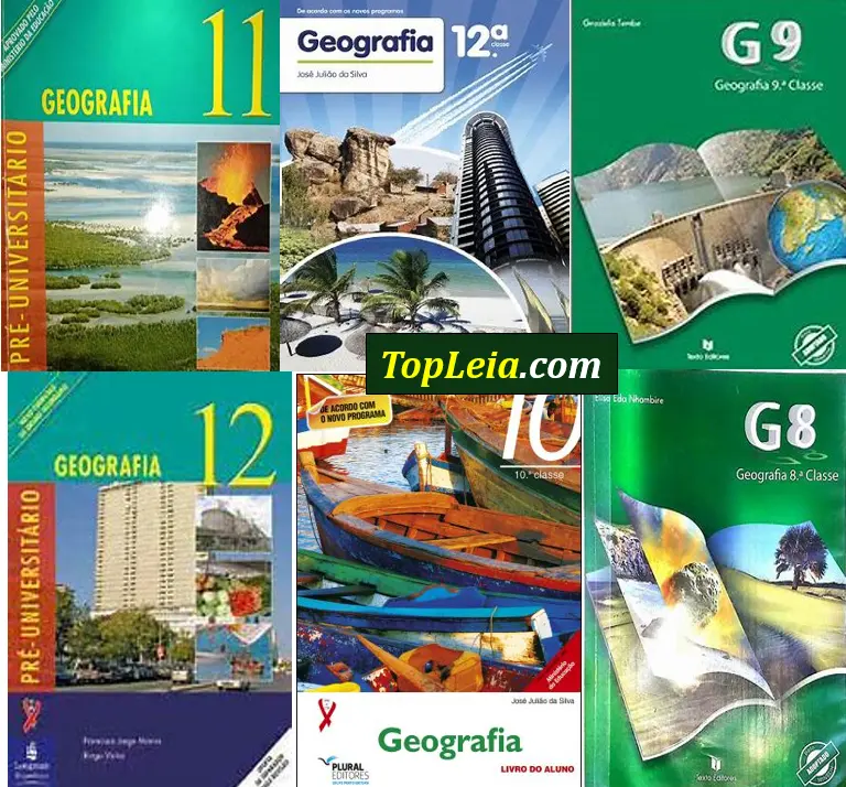 Coleção Todos Livros de Geografia do Ensino Secundário de Moçambique